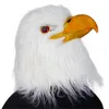 Party Masks Halloween Funny White Hawk Head Mask Novelty Adult Latex Plush Eagle Face for Cosplay Animal Props 231207