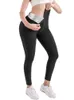 Bastu byxor Kvinnor Svett Capris Slimming Leggings High midja Thermo Workout Body Shaper Suits