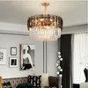 Ljuskronor K9 Crystal Chandelier Creative Living Room Lamp Modern lyxig villa dekoration sovrum grå ljus