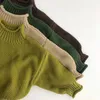 Pullover Miancel Winter Kids Sweter Vintage Boys Knitwear Solid Turtleeck Girls Sweters 231207
