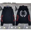 Ny 24SS Designer Mens Hoodies Designer Chrome Winter Sweatshirts Lång ärmjacka Löst kappa män Kvinna Chromees hoodie