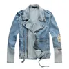 Spring autumn jacket famous hot denim jackets Fashion Jeans Coat Loose Long Sleeve Jackets hip hop tops clothing long sleeve hoodie size m-4xl black blue
