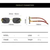 Occhiali da sole 2023 Moda uomo Retro Square Rimless Outdoor Travel Shades Occhiali UV400 Rider Glass