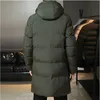 Мужские куртки с хлопковой подкладкой, мужские зимние молодежные парки средней длины, корейская версия, ветрозащитные удобные повседневные пальто с капюшоном 231208