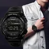 Relojes de pulsera Reloj LED digital para hombre de lujo Fecha Deporte Hombres al aire libre Electrónico Luminoso Dial grande
