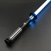 Led Rave Toy TXQSABER Spada laser Pesante Duello LED FOC 12 colori 16 suoni Manico in metallo Spada laser Jedi Liscio Altalena Pixel Giocattoli Cosplay 231207