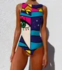 Twopiece garnitury jednoczęściowe stroje kąpielowe 2021 Kobiety z kąpieli kostium Monokini anime Push Up Beach Wear Swimming for7260218