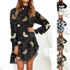 Casual Dresses Beach Womens Holiday Dress Irregular Long Sleeve FAll Ladies Party Woman Summer