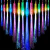 Guanti LED 12 pezzi bastoncini che emettono luce fibra LED puntelli per feste regalo di compleanno di Natale matrimonio 231207