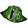 Berets Attack On Titan Bucket Hat For Woman Beach Japan Anime Sun Street Lightweight Hiking Fishing Bob