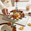 Platen Hoge uitstraling Horizontaal Keramisch Reliëf Dessertbord Cadeau Fruit Pastasalade Kookgadget Dinerset en gerechten