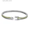 Chain UMCHO 925 Sterling Silver Peridot 2MM Tennis Bracelet Women's Bracelets Party Gift Fashion Fine Jewellery YQ231208