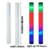 Led Eldivenler LED Işık Çubukları Parti Rave Köpük Glow Stick RGB Floresan Koyu Işık Bar Düğün Doğum Günü Festivali Malzemeleri Aksesuarlar 231207