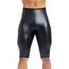 Men S Thin Leather Body Shaping Trained High Waist Control Pants Underwear Pressure Fiess Problem