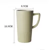 600ml Ceramic Cups Matte Coffee Mug Large Capacity Creative Drinkware Coffe Tea Cup Novelty Gift Custom Logo CCJ2077