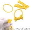 Headbands 100pcs 20 mix colorido qualidade premium nylon nu macio e elástico para nascidos bebê crianças perfeitas diy 231207