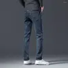 Jeans pour hommes pantalons droits extensibles élastiques homme Cowboy pantalon recadré Baggy haute qualité Style coréen Y2k Vintage régulier doux