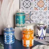 Storage Boxes European style architectural fragrance candle jar retro ceramic candy jar multifunctional jewelry storage bottle home decoration 231208
