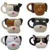 Tasses Creative Cartoon Chiot Tasse En Céramique 3D Animal Tasse Mignon Chien Café Maison Vaisselle Fournitures Cadeau 400 ml