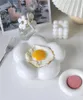 Plates Creative Ceramic Cloud Plate Sallad Dessert Dish Breakfast Poached Egg Steak Tray Funny Gift Flower Set CL90310