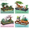 Blocs 1426 pièces Mini MOC ville bonsaï ornements blocs de construction amis décoration de la maison en pot plante chiffres briques jouet pour enfants cadeau R231208