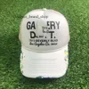 Designer Galleryes Depts Caps Bola CapsAmerican Letter Lanvins Hat Gp Graffiti Mesh Truck Alto Perfil Trendy Baseball Cap Galery Dept 649