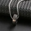 Hanger Kettingen Titanium Stalen Ketting Voor Vrouwen 2023 Trend Trui Keten Heren Hals Lange Kettingen Ring Sieraden