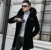 Männer Jacken Winter Pelz Jacke Männer Langarm Faux Mantel Dicke Warme Mit Kapuze Luxus Mode Schwarz Bontjas Mens Furry Shaggy oberbekleidung 231207