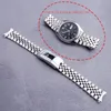 Uhrenarmbänder, 19 mm, silberfarben, hohl, gebogenes Ende, solide Schraubverbindungen, Jubilee-Armband für 5 SNXS73K1 SNXS75 SNXS77 SNXS79K1 SNX79J1 231208