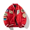 Herenjassen Winter Varsity Jacket Heren Dames Letter Badge Amerikaans honkbaljack Straatmode Hiphopjas Jeugd Paarkleding Blauw Rood 231208