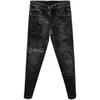 Jeans pour hommes Designer Hot Diamond Jeans brodés, pantalons imprimés de marque à la mode, élastiques Slim Fit petits pieds pantalons haut de gamme populaires G0YQ