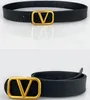 Luxury Designer Belt Fashion V Letters Buckle Pu Leather Belt High Quality Designers Casual Belts Midjebandbälten för man och kvinnors dropshipping