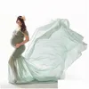 Платья для беременных Реквизит для беременных Длинное платье для беременных для Po Shooter Off Shoder Женское платье макси1 Прямая доставка Детские товары для детей Clo Dhqyu