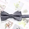 Bow Ties Men's Korean Casual Tie Polyester Printed Dark Pattern Floral High Quality Handmade Bowtie Performance Accessories