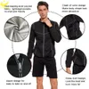 Erkekler Ceket Uzun Kollu Sauna Üst Kilo Kaybı Takım Zayıflama Bluz Yağ Burner Spor Giyim Egzersiz Egzersiz Fiess