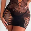 Sexy lingerie voor fijn lichaam erotisch mesh vrouwen ondergoed visnet transparant spandex bodysuit sex pak babydoll