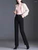 Women's Pants Winter Thicken White Duck Down Warm Women Elegant Chic Slim Casual Office Lady Black Straight Trousers M-4XL 16808