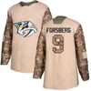 Nashville Predators Camo Veterans Day Practice Jerseys 9 Filip Forsberg 59 Roman Josi 35 Rinne Custom Dowolne nume