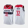 Washington''Wizards''Men Bradley Beal Admiral Schofield Rui Hachimura Ian Mahinmi Jeff Green White Custom Association Jersey