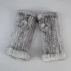 5本の指の手袋レディ冬のリアルミンク毛皮手袋