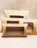 Kraft Gift Wrap Pillow Box with Clear PVC Window Black Brown White Pillows Shape Handmade Candy Soap Packaging Boxs 255 N26152409