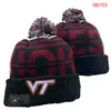 Men's Caps NCAA Alabama Hats All 32 Teams Knitted Cuffed Miami Hurricanes Beanies Striped Sideline Wool Warm USA College Sport Knit hat Beanie Cap For Women