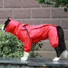 Dog Apparel Pet Large Dog Raincoat Outdoor Waterproof Clothes Hooded Jumpsuit Cloak For Small Big Dogs Overalls Rain Coat Labrador 231207