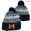 Alabama Crimson Tide Beanies Michigan Woerines Beanie North American College Team Side Patch Winter Wool Sport Knit Hat Skull Caps