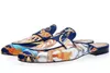 Slippers Designer Totem Casual Shoes äkta lädermäns halva för runda tå mulor mode 2023 Luxury Comfort Flat 231208