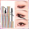 Set di eyeliner mascara per ciglia in fibra di seta 4D Curling estensione ciglia spesse Matita per eyeliner cosmetica a lunga durata impermeabile