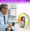 2024 Bluetooth Live Light Supplement Mobile Telefon Holder Desktop Circular Light Wireless Charging Högtalare