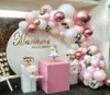 101 DIY Balloons Garland Arch Kit Rose Gold Pink White Balloon For Baby Shower Bruddusch Bröllop Birthday Party Decorations T26647428