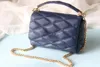 Luis Vuittons Classic Luxury Lvse de haute qualité LouiseHandbag Design Womens 7A Fashion Handbag Original Leather Diamond Pattern Sac Flip Sac Super polyvalent