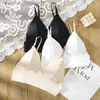 Canottiere da donna Camis Reggiseni sexy con schiena bassa Confortevole lingerie Filo intimo Reggiseno push up in seta di ghiaccio Donna Estate U Backless Sottile Bralette Top Reggiseni L231208